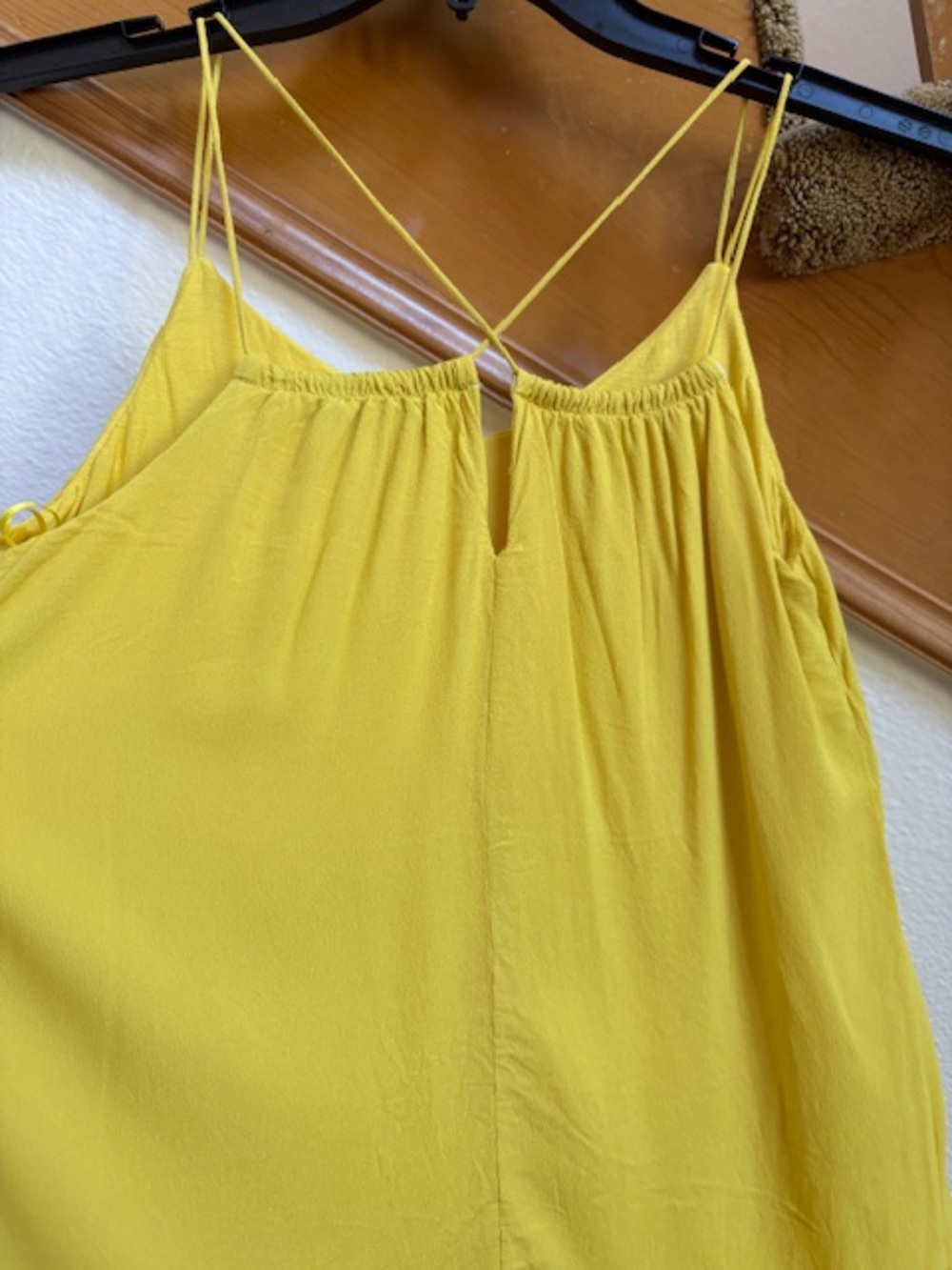 Massimo Dutti Yellow Spaghetti Strap Tank, like new, women's size S - Picture 2 of 10